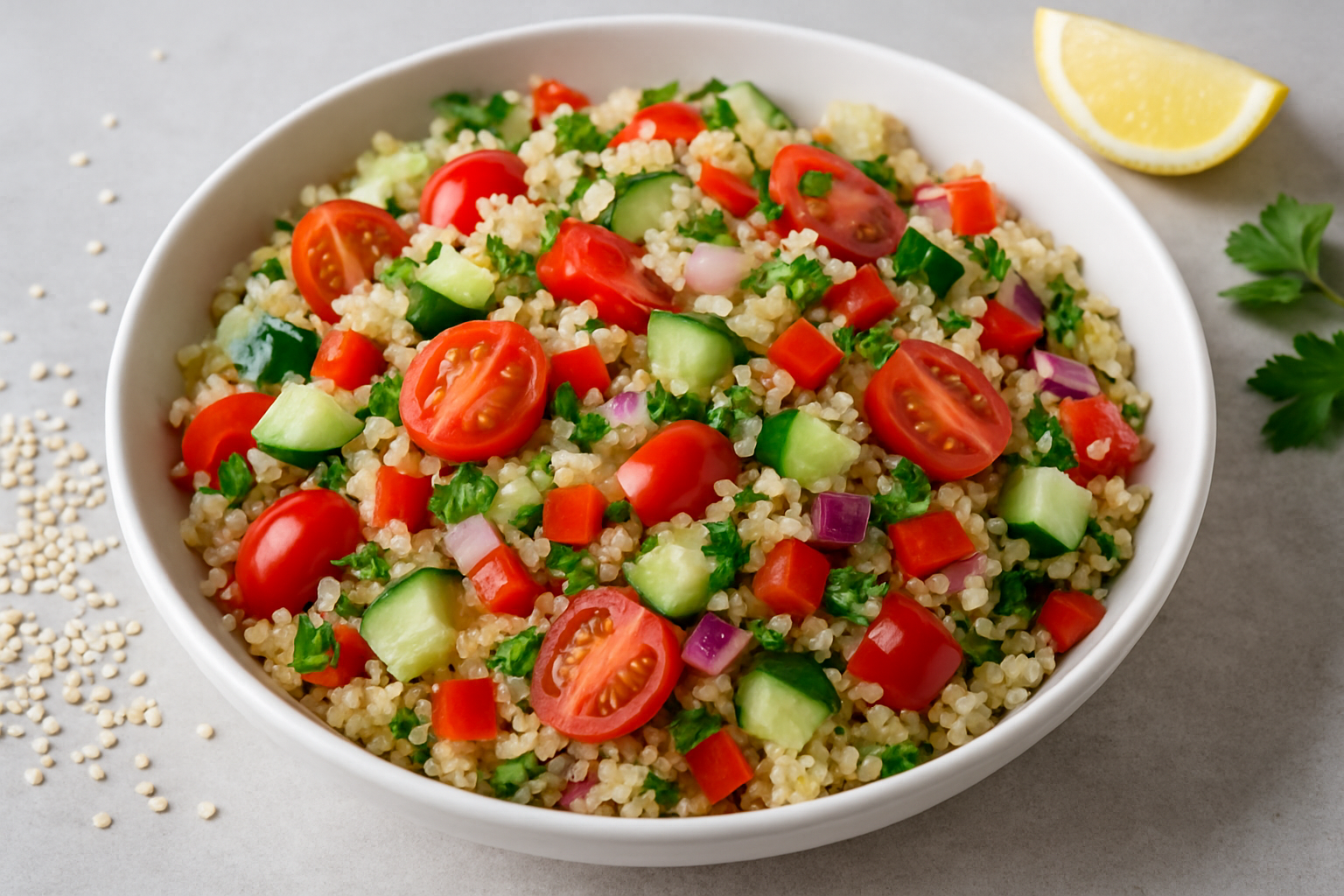 Салат с киноа